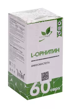 L-Орнитин Naturalsupp, 60 шт, капсулы