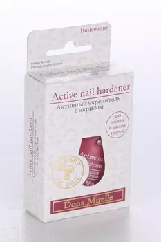 Лак д/ногтей Dona Mirelle Active nail hardener активный укрепитель с акрилом, 17 мл