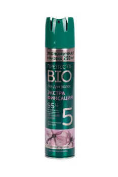 Лак д/волос Прелесть BIO Экстрафиксация с экстрактом бамбука 250 мл