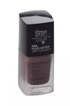 Лак Step in Style Nail Highlighter светоотраж с песоч эффектом Ravishing Rouge №22 д/ногтей 11 мл