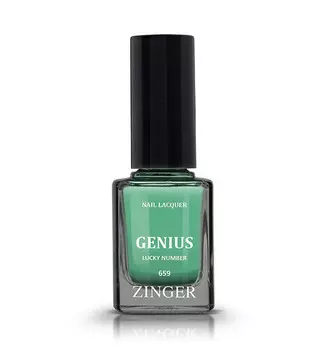 Лак ZINGER GENIUS д/ногтей бирюзовый 12 мл (659)