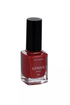 Лак ZINGER GENIUS д/ногтей насыщенный красный 12 мл (653)