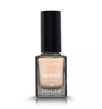 Лак ZINGER GENIUS д/ногтей светло-персиковый 12 мл (647)