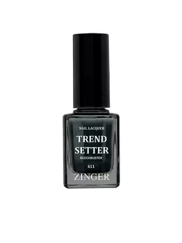 Лак ZINGER TRENDSETTER д/ногтей джинсовый темно-серый 12 мл (611)
