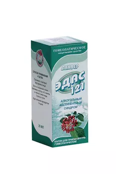 Лаквер Эдас-121, 25 мл, капли гомеопатические