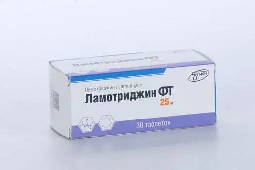 Ламотриджин ФТ 25 мг, 30 шт, таблетки