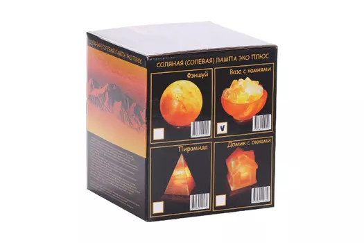 Лампа солевая Ваза с камнями