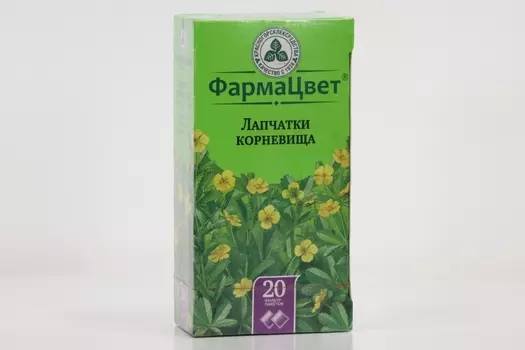 Лапчатки корневище ФармаЦвет, 2,5 г, 20 шт, сырье растительное измельченное