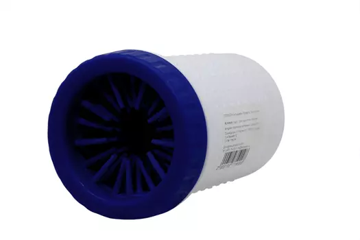 Лапомойка Антицарапки рМ стакан-непроливайка с силикон щеткой темно-синяя