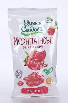 Леденцы Умные Сладости б/сахара малина, 55 г