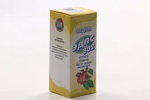 Ледум Эдас-802, 25 мл, масло гомеопатическое