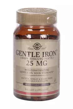 Легкодоступное железо Джентл Айрон, 475 мг, 180 шт, капсулы