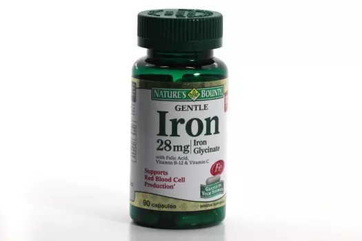 Легкодоступное железо Нейчес Баунти, 28 мг, 90 шт, капсулы