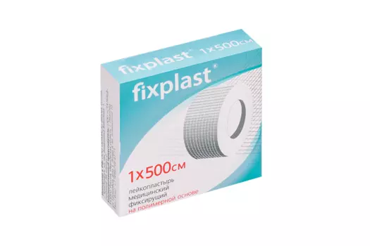 Лейкопластырь Fixplast мед фиксир полимер основа инд/уп 1х500 см
