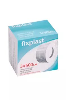 Лейкопластырь Fixplast мед фиксир полимер основа инд/уп 3х500 см