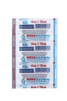 Лейкопластырь Лейко мед бактериц 4х10 см