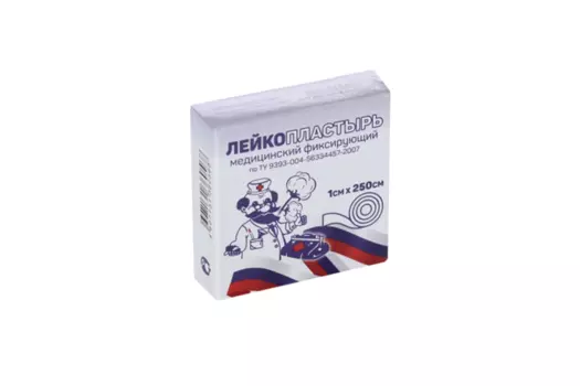 Лейкопластырь Лейко мед фиксир на ткан основе в инд короб 1х250 см