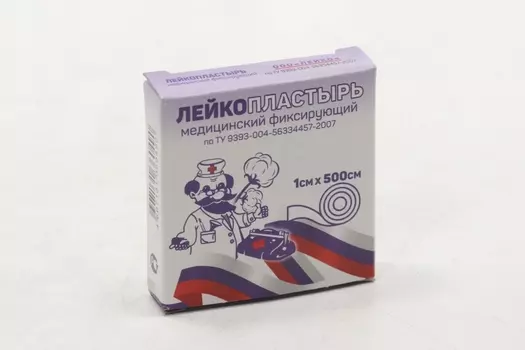 Лейкопластырь Лейко мед фиксир на ткан основе в инд короб 1х500 см