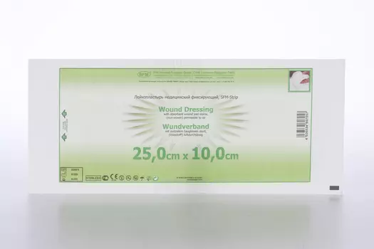 Лейкопластырь (ПОВЯЗКА) SFM-PLASTER мед/фикс 25 см х10 см