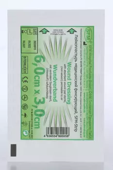 Лейкопластырь (ПОВЯЗКА) SFM-PLASTER мед/фикс 6 см х 3 см