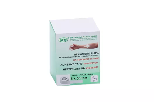 Лейкопластырь SFM-Plaster мед/фиксир неткан основа 5х500 см