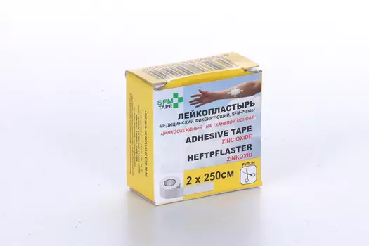 Лейкопластырь SFM-Plaster мед/фиксир ткан основа 2х250 см
