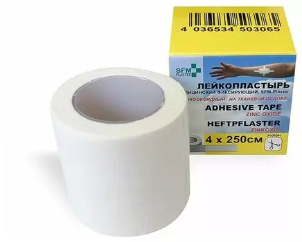 Лейкопластырь SFM-Plaster мед/фиксир ткан основа 4х250 см