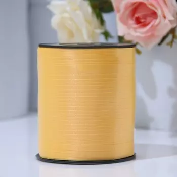 Лента Гидропласт д/декора и подарков 0,5 смх500 м, желтая