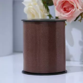 Лента Гидропласт д/декора и подарков, шоколад, 0,5 смх500 м