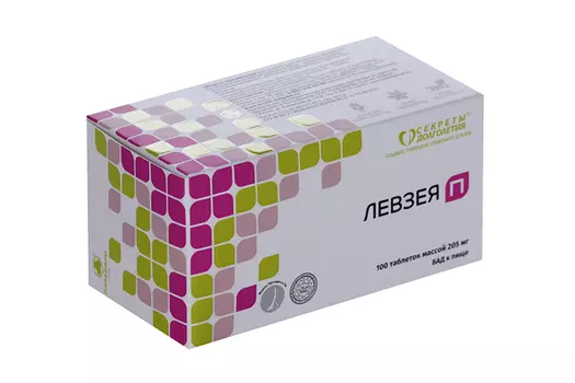 Левзея П, 205 мг, 100 шт, таблетки