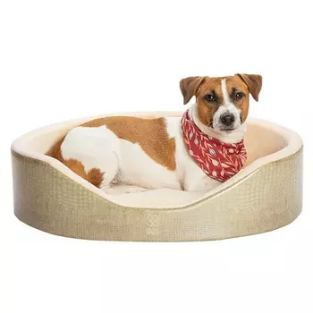 Лежак Догмода для животных сафари 60х45х16 см для мелких пород бежевый