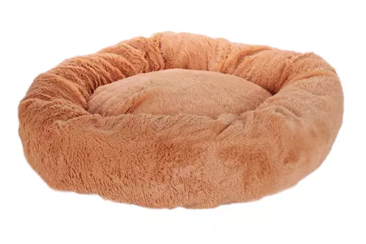 Лежанка д/животных LionPets Пончик LM-110-OR-3 съемный чехол Размер (80x80 см) цвет оранжевый