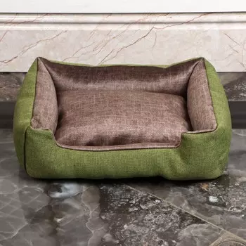 Лежанка-диван Пижон с двусторонней подушкой 45х35х11 см микс цветов