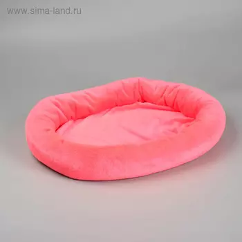 Лежанка меховая "Уют", 50 х 42 х 11 см микс цветов