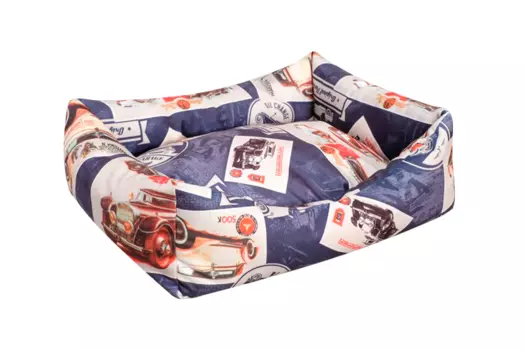 Лежанка мягкая 50 х 40 х 15 см, мебельная ткань, микс цветов