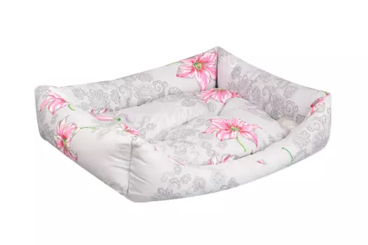 Лежанка прямоугольная, 65 х 55 х 15 см микс цветов