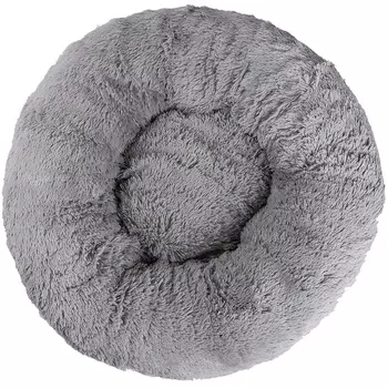 Лежанка-пуфик д/животных FANCY PETS пончик 60х60х20 см серый