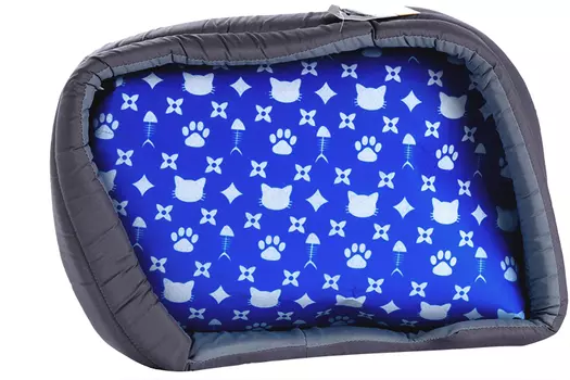 Лежанка Пушистое счастье овальная Cat lux, 43х32х9,5 см