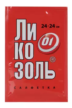 Ликозоль-СП салфетка 24 х 24 см, средство перевязочное гидрогелевое противоожоговое стерильное