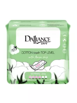 LILO Прокладки гигиенические DALLIANCE Care COTTON touch NORMAL Ultra, 10шт. (Китай)