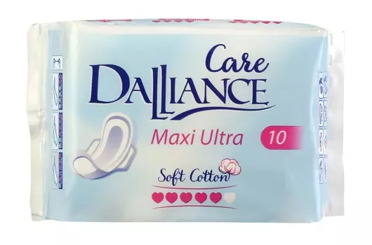 LILO Прокладки гигиенические DALLIANCE Care Maxi Ultra 10шт. (Китай)