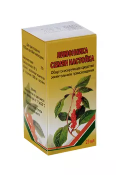 Лимонника семян настойка, 25 мл, настойка