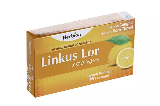 Линкас Лор, 16 шт, пастилки медово-лимонные