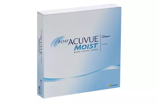 Линзы 1-Day Acuvue Moist контактные однодневные R 8.5 (диоптрия -1,50), 90 шт