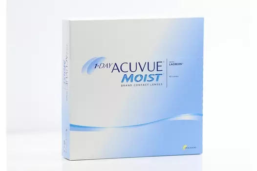 Линзы 1-Day Acuvue Moist контактные однодневные R 8.5 (диоптрия -5,5), 90 шт