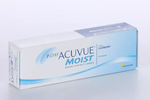 Линзы 1-Day Acuvue Moist R:=8.5 (диоптрия -6,5), 30 шт