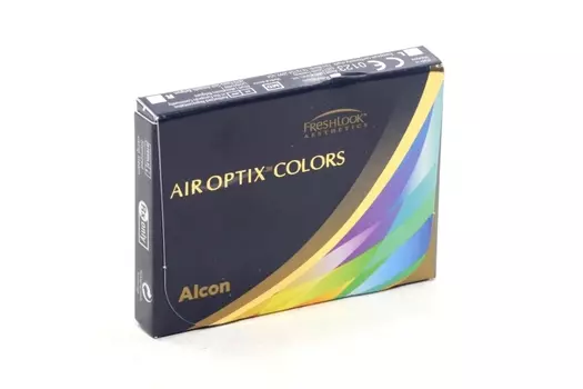 Линзы Alcon Air Optix Colors контакт цвет ежемес (диоптрия -1,75), 2 шт, серебристый серый