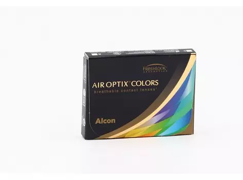 Линзы Alcon Air Optix Colors контакт цвет ежемес (диоптрия -0,00), 2 шт, полноценный серый