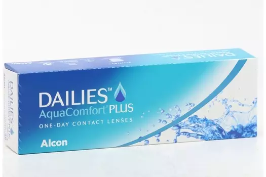 Линзы Alcon Dailies Aqua Comfort Plus контактные однодневные (диоптрия -4,25), 30 шт