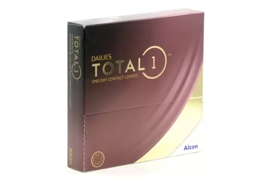 Линзы Alcon Dailies Total1 контактные однодневные водоградиентные (диоптрия -6,0), 90 шт